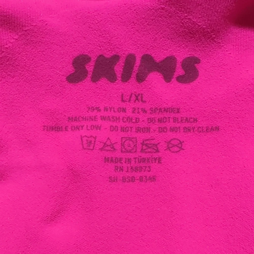 Skims Sculpting Bodysuit Brief With Snaps in Flamingo Pink - Picture 8 of 9